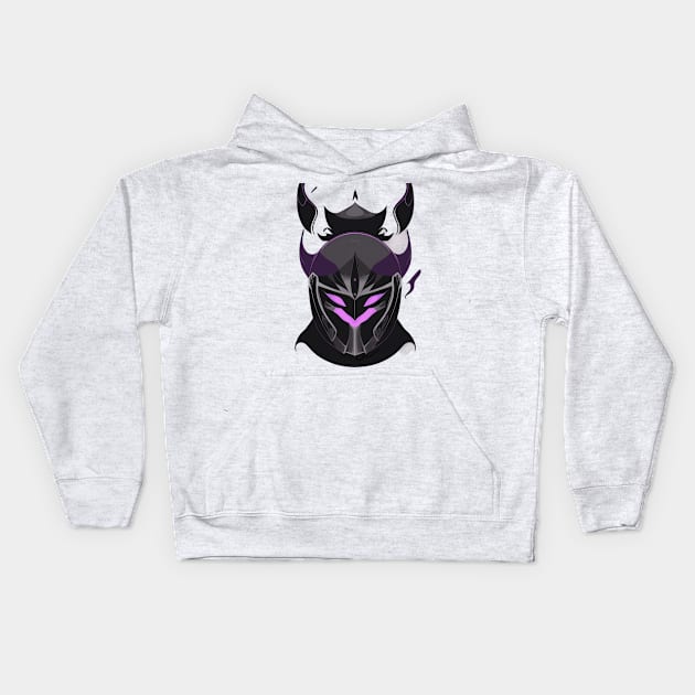 dark roman helmet Kids Hoodie by Snonfy